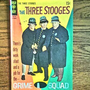 Vintage "The Three Stooges Grime Squad" Comic Published in June of 1968